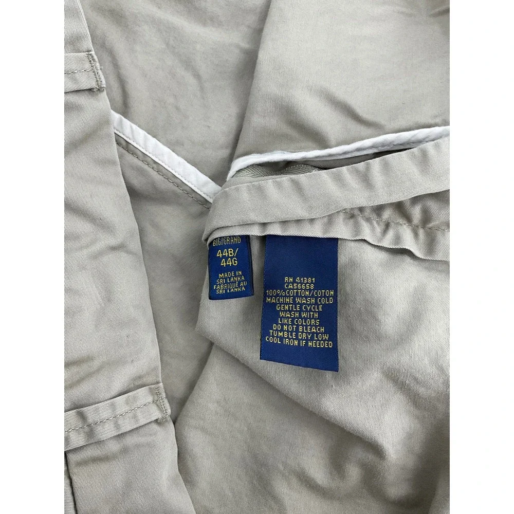 Polo Ralph Lauren Khaki Shorts‎ Flat Front Casual Classic Fit Size 44 #1261